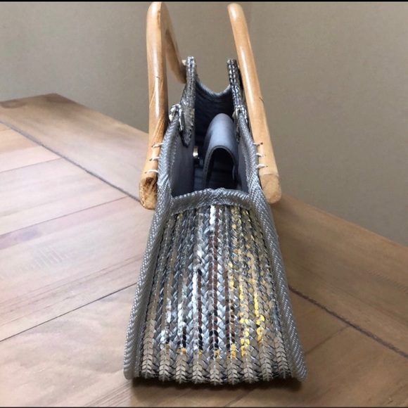 Aldo silver with sequences bag - Picture 3 of 4